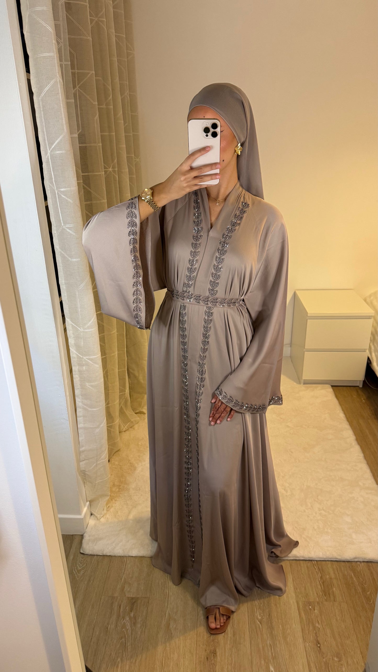 Abaya Fleur (beige)