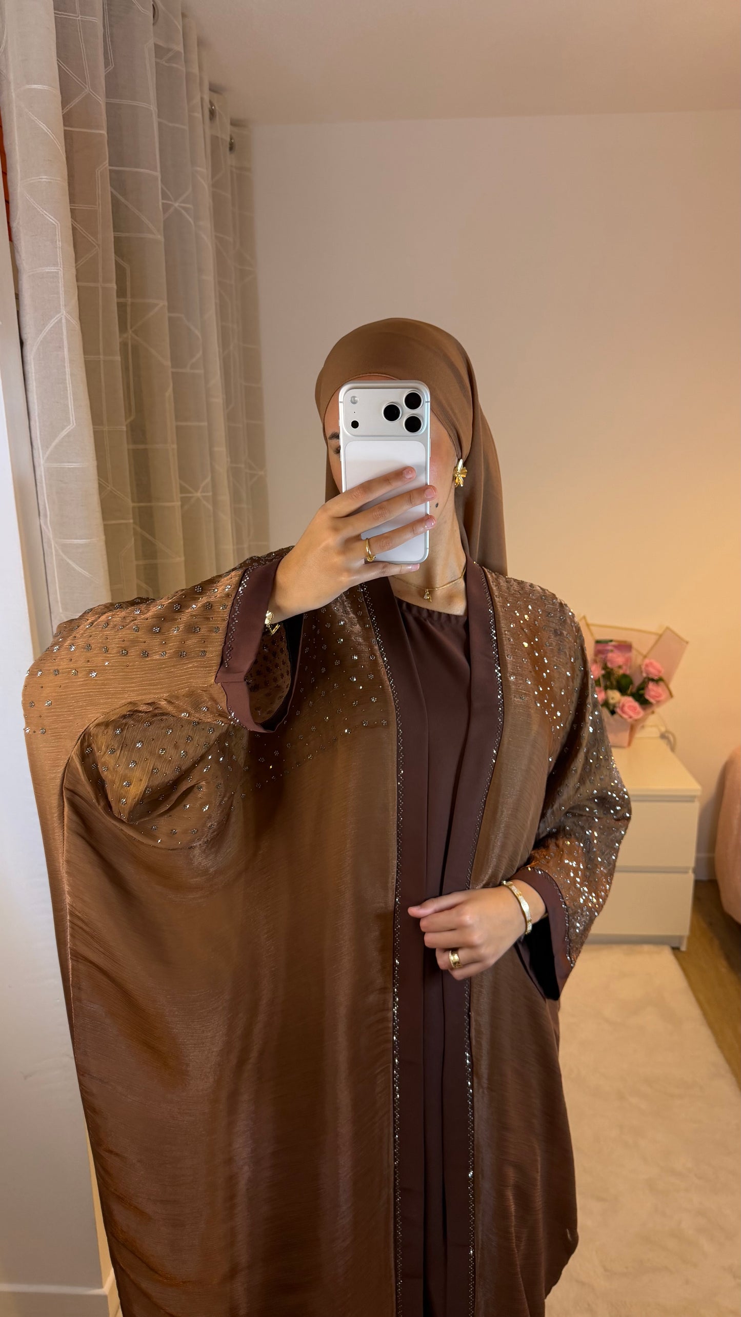 Abaya Lara (marron)