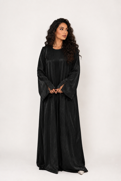 Abaya Satinée (noir)