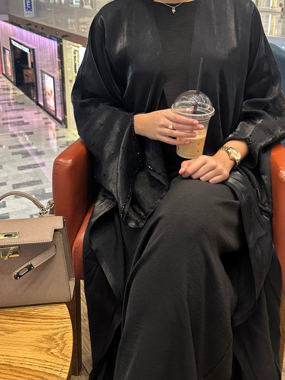 Abaya Satinée (noir)